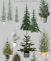Holiday Home Decor | Mini Christmas Trees