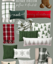 Holiday Home Decor | Pillows & Blankets