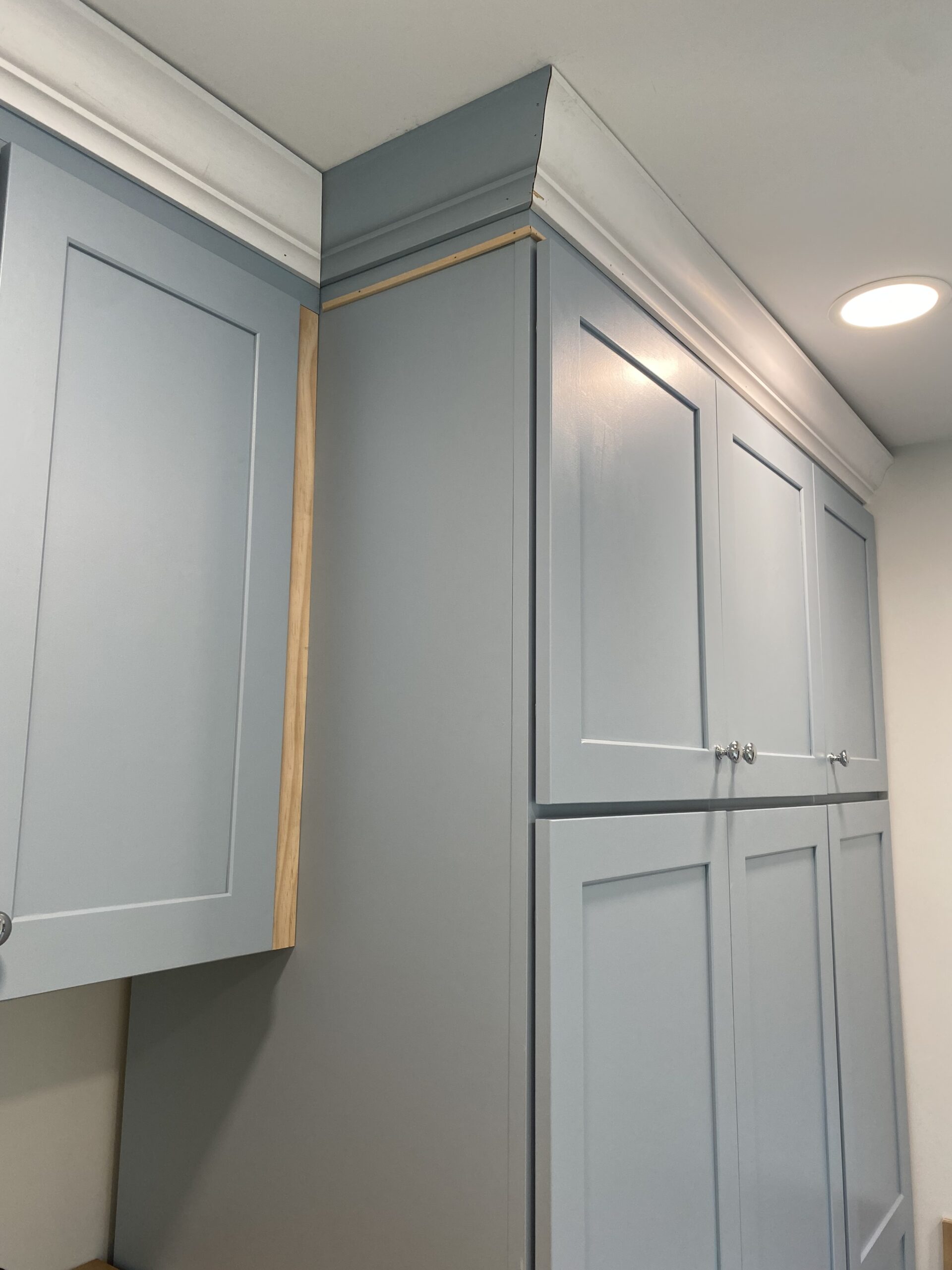 laundry room with trim installed